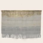 Geometrical ombre glacier gray gold watercolor Wall Hanging Gallery Image 1
