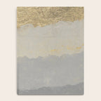 Geometrical ombre glacier gray gold watercolor Notebook Gallery Image 4