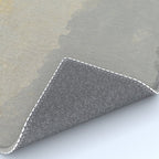 Geometrical ombre glacier gray gold watercolor Rug Gallery Image 4