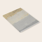 Geometrical ombre glacier gray gold watercolor Notebook Gallery Image 2