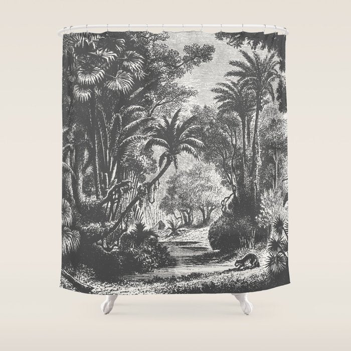 Indian Jungle Shower Curtain Gallery Image 1