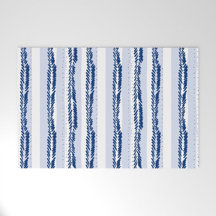 Nautical Lines Welcome Mat Gallery Image 1