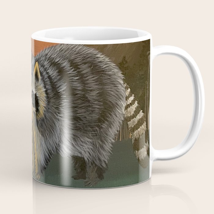 Fire Breathing Raccoon Coffee Mug Gallery Image 1
