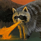 Fire Breathing Raccoon Coffee Mug Gallery Image 2