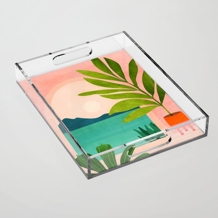 Summer Vacation Acrylic Tray Gallery Image 1