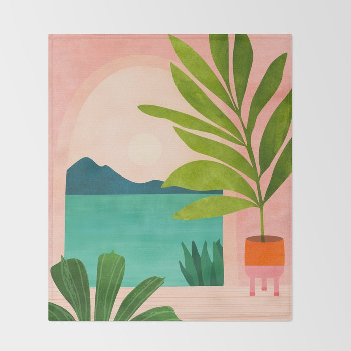 Summer Vacation Throw Blanket Gallery Image 2