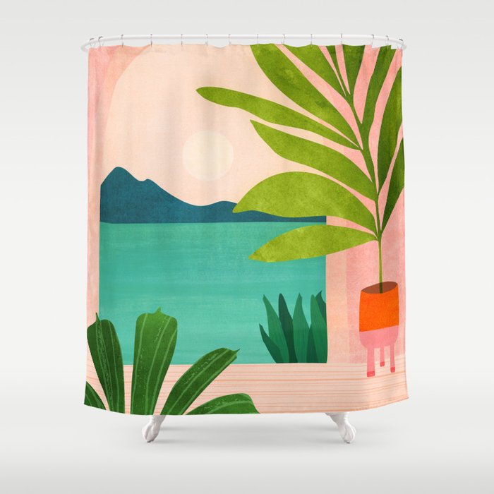 Summer Vacation Shower Curtain Gallery Image 1