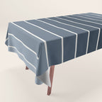 Gradient Arch II Natural Blue Mid Century Modern Rainbow Tablecloth Gallery Image 1