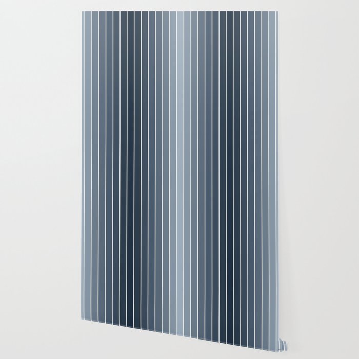 Gradient Arch II Natural Blue Mid Century Modern Rainbow Wallpaper Gallery Image 2