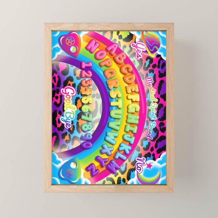 1997 Neon Rainbow Spirit Board Mini Art Print Gallery Image 1