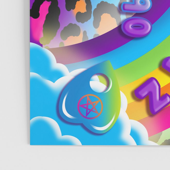 1997 Neon Rainbow Spirit Board Poster Gallery Image 3