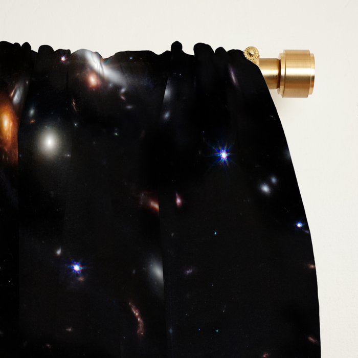 James Webb's First Deep Field (James Webb/JWST) â space poster Window Curtain Gallery Image 2