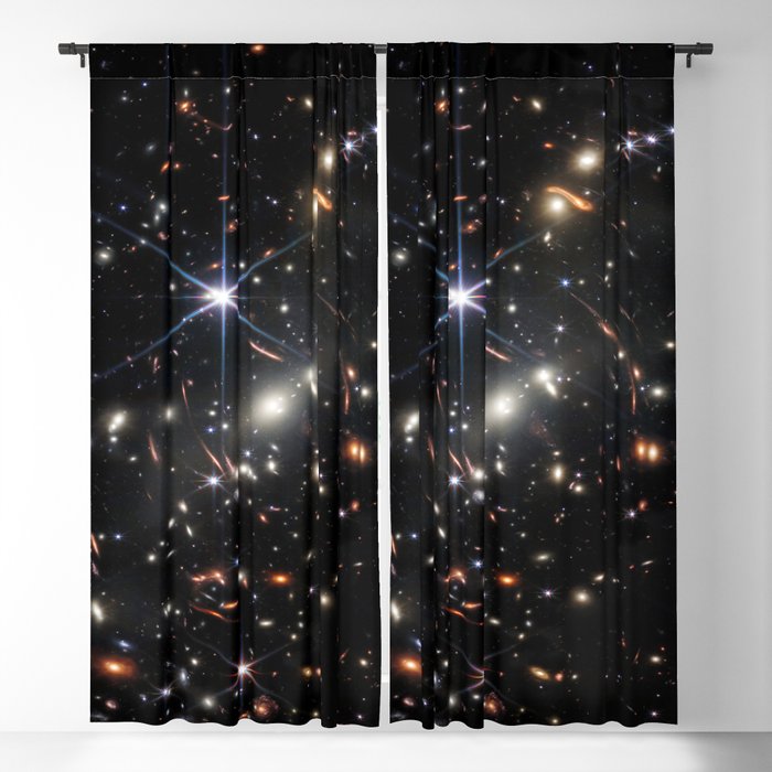 James Webb's First Deep Field (James Webb/JWST) â space poster Window Curtain Gallery Image 5