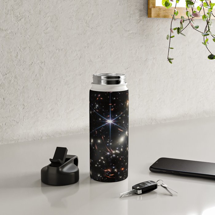 James Webb's First Deep Field (James Webb/JWST) â space poster Water Bottle Gallery Image 4