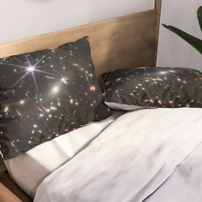 James Webb's First Deep Field (James Webb/JWST) â space poster Pillow Sham Gallery Image 2