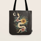 Year of the Snake - Black Tote Bag Gallery Image 1