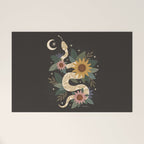Year of the Snake - Black Welcome Mat Gallery Image 1