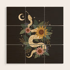 Year of the Snake - Black Wood Wall Art Gallery Image 1