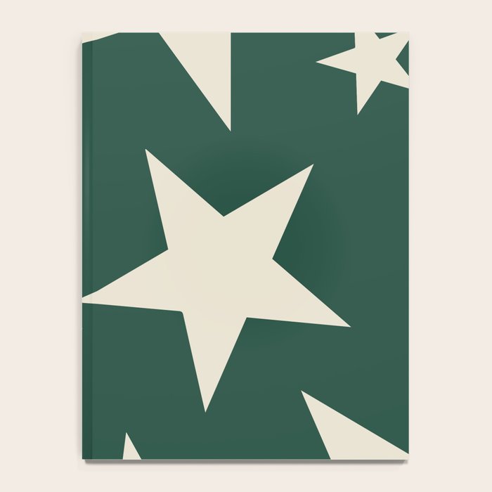 Big Ol Stars Old Money Green Notebook Gallery Image 4