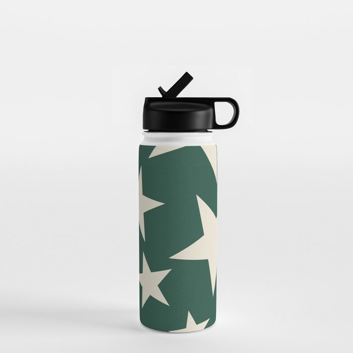 Big Ol Stars Old Money Green Water Bottle Gallery Image 1