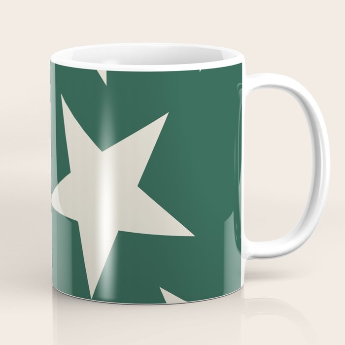 Big Ol Stars Old Money Green Coffee Mug Gallery Image 1