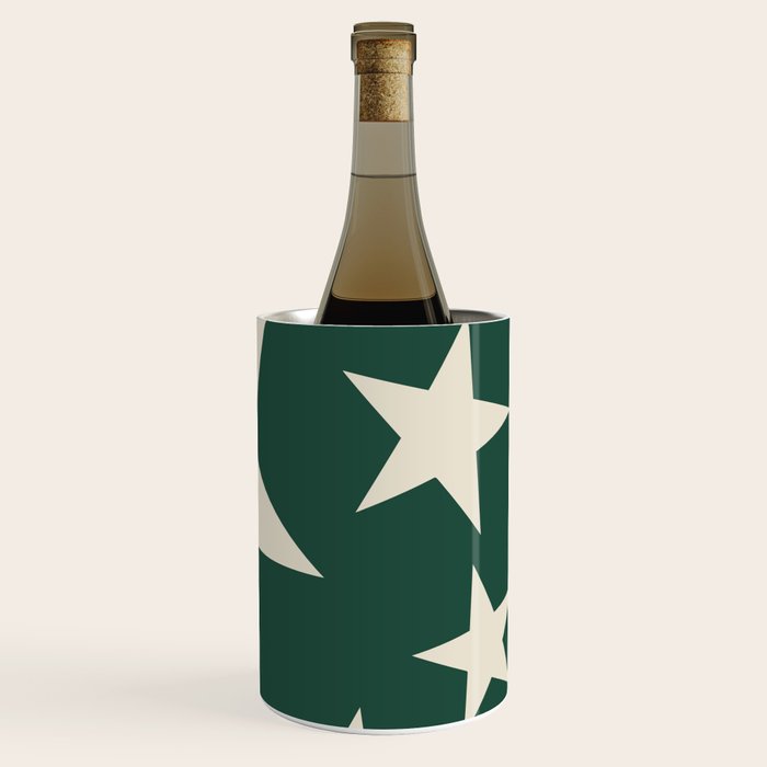 Big Ol Stars Old Money Green Wine Chiller Gallery Image 2