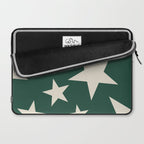 Big Ol Stars Old Money Green Laptop Sleeve Gallery Image 2