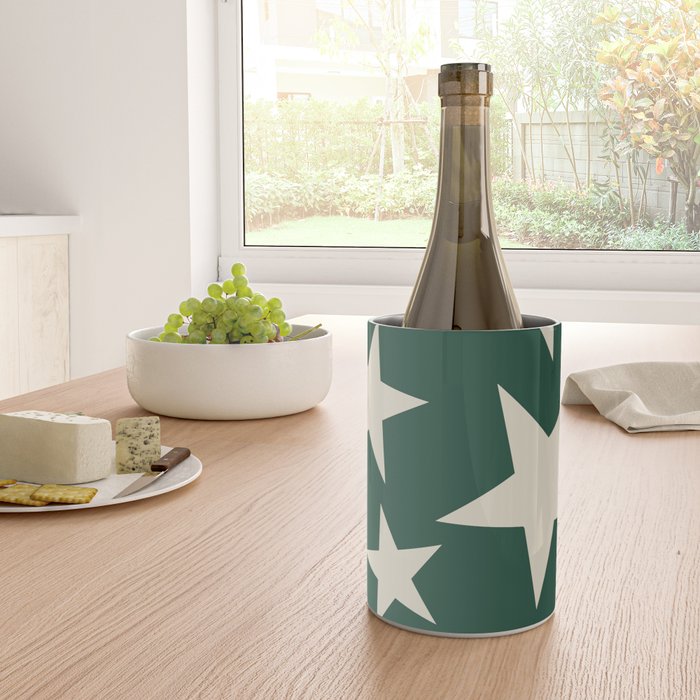 Big Ol Stars Old Money Green Wine Chiller Gallery Image 4