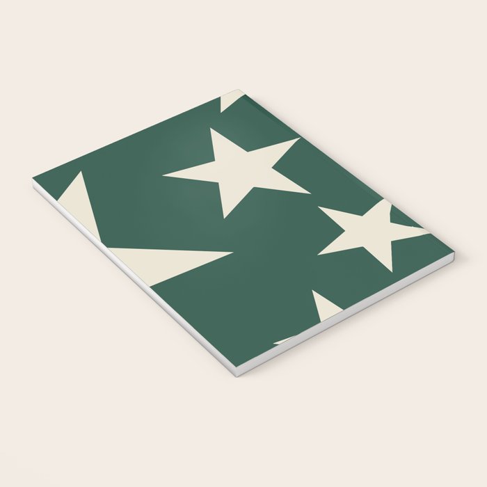Big Ol Stars Old Money Green Notebook Gallery Image 3
