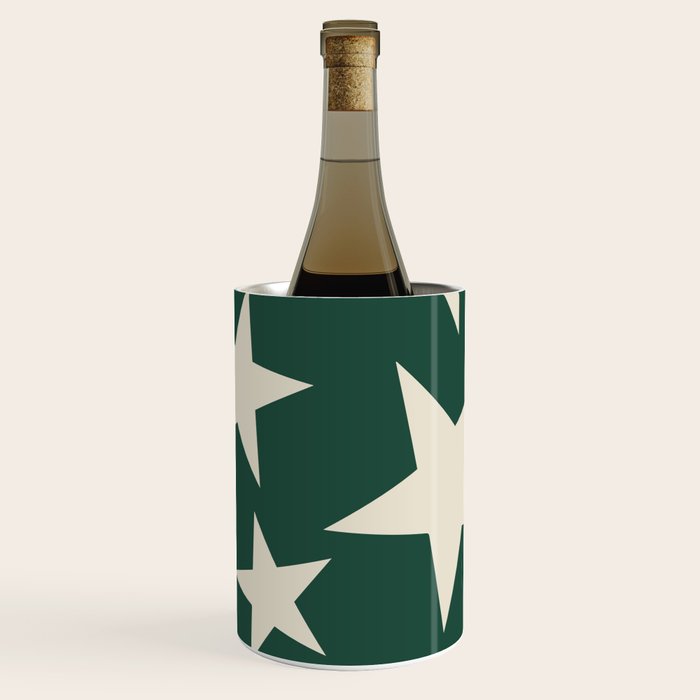 Big Ol Stars Old Money Green Wine Chiller Gallery Image 1