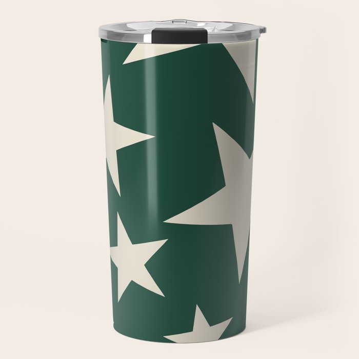 Big Ol Stars Old Money Green Travel Mug Gallery Image 1