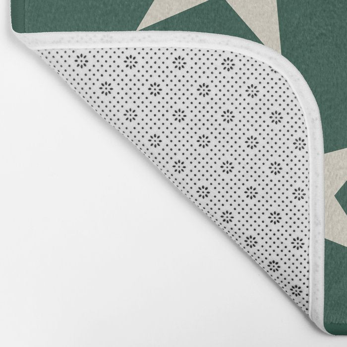 Big Ol Stars Old Money Green Bath Mat Gallery Image 2