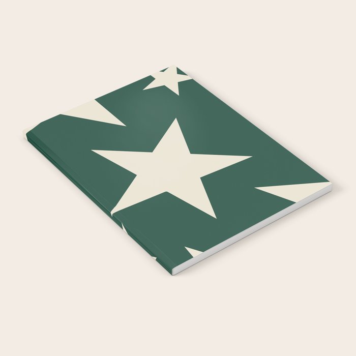 Big Ol Stars Old Money Green Notebook Gallery Image 2