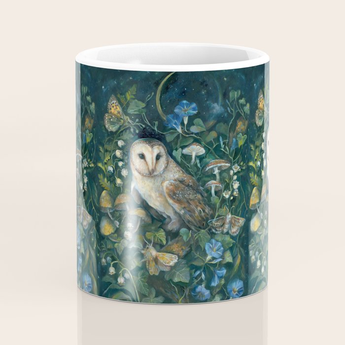 Barn Owl Forest Coffee Mug Gallery Image 4