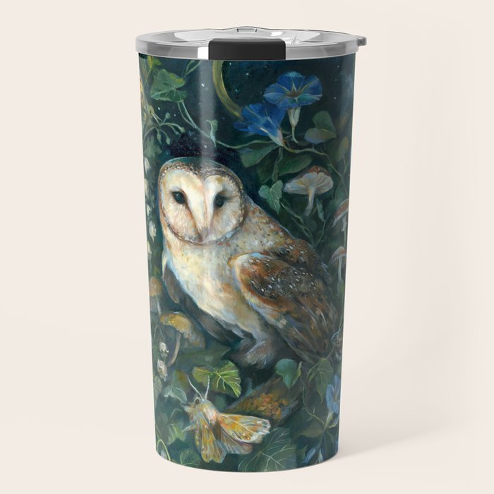 Barn Owl Forest Travel Mug Gallery Image 1