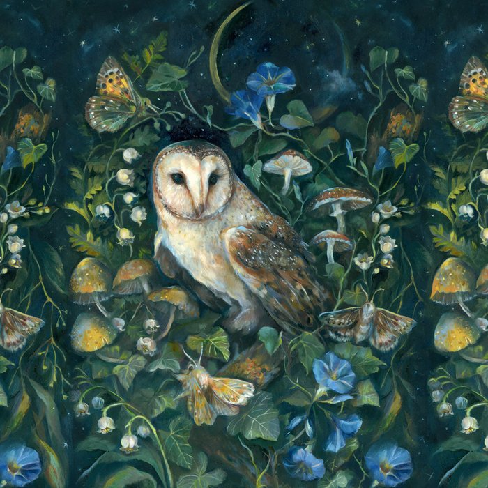 Barn Owl Forest Coffee Mug Gallery Image 2
