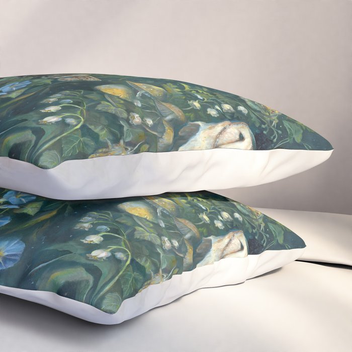 Barn Owl Forest Pillow Sham Gallery Image 3