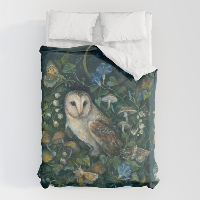 Barn Owl Forest Duvet Cover Gallery Image 6
