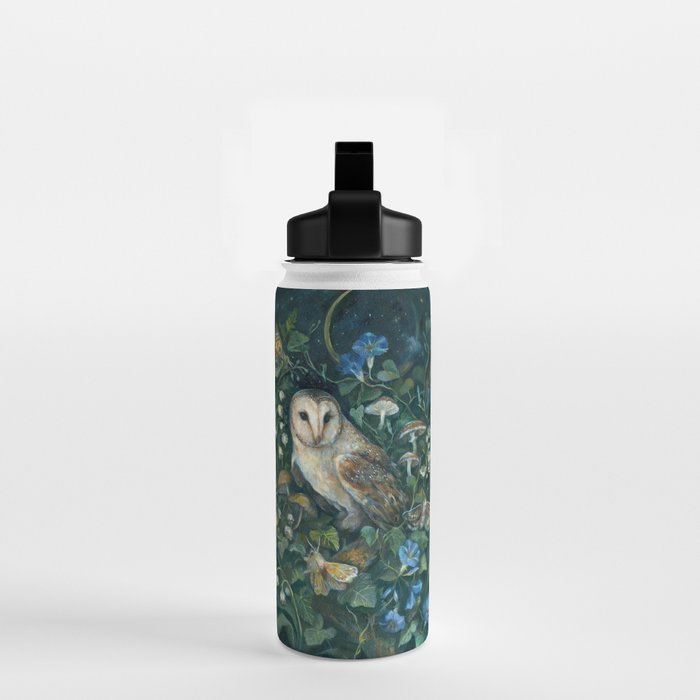 Barn Owl Forest Water Bottle Gallery Image 2