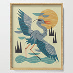 Stretching Heron Serving Tray Gallery Image 1