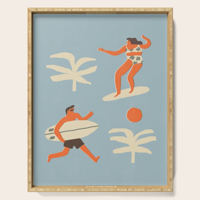 Always sunny in Bali Serving Tray Gallery Image 1