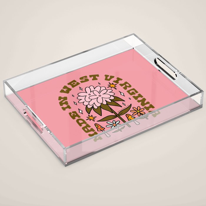 Made In West Virginia Acrylic Tray Gallery Image 1