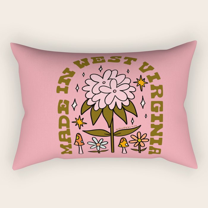 Made In West Virginia Rectangular Pillow Gallery Image 2