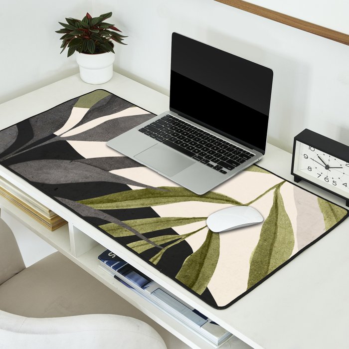 Abstract Art Tropical Leaves 92 Desk Mat Gallery Image 2