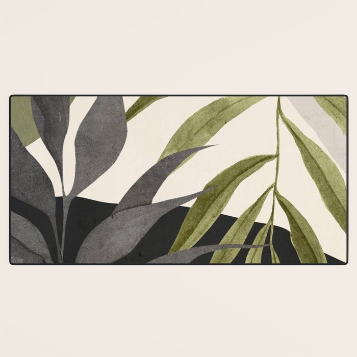 Abstract Art Tropical Leaves 92 Desk Mat Gallery Image 3
