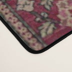 Antique Persian Isfahan Plum Burgundy Spice Carpet Desk Mat Gallery Image 4