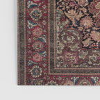 Antique Persian Isfahan Plum Burgundy Spice Carpet Poster Gallery Image 3