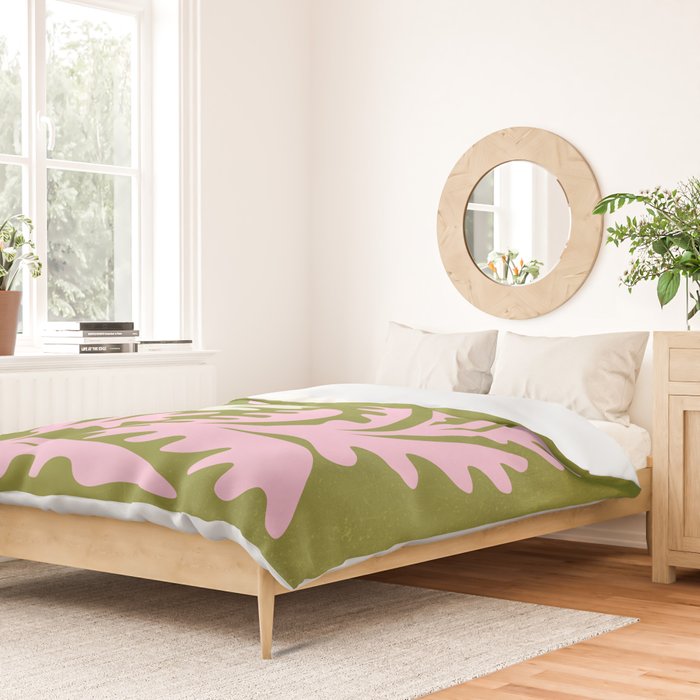 Wasabi & Cupid: Les Fleurs | Flower Market Color Series 10 Duvet Cover Gallery Image 2