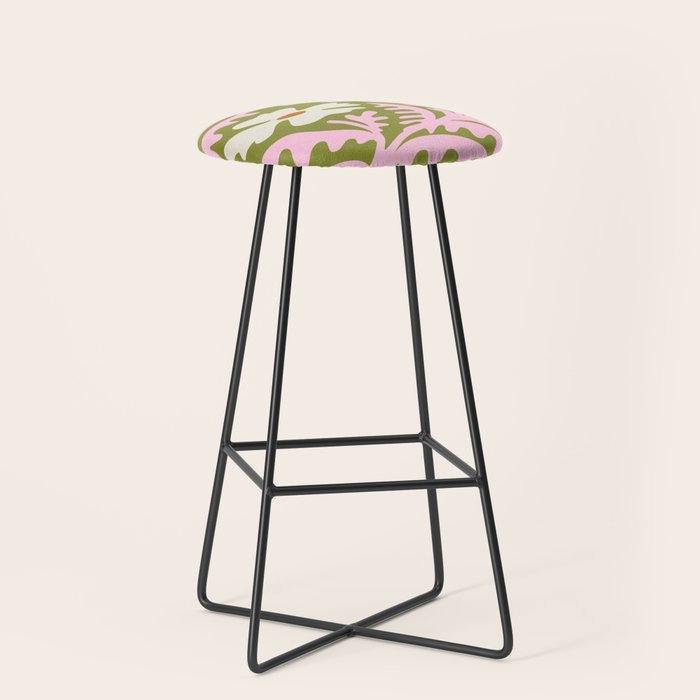 Wasabi & Cupid: Les Fleurs | Flower Market Color Series 10 Stool Gallery Image 1