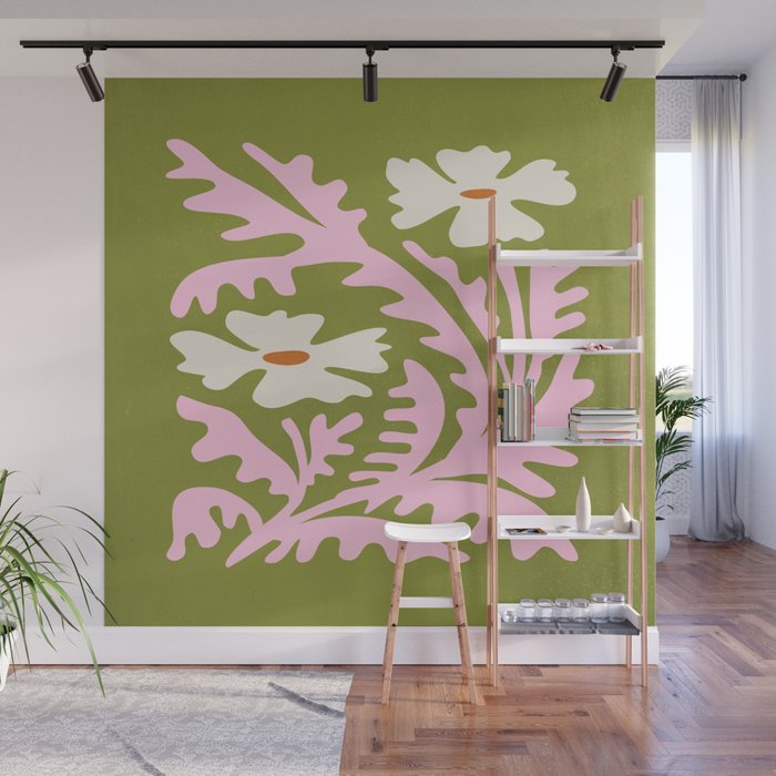 Wasabi & Cupid: Les Fleurs | Flower Market Color Series 10 Wall Mural Gallery Image 1